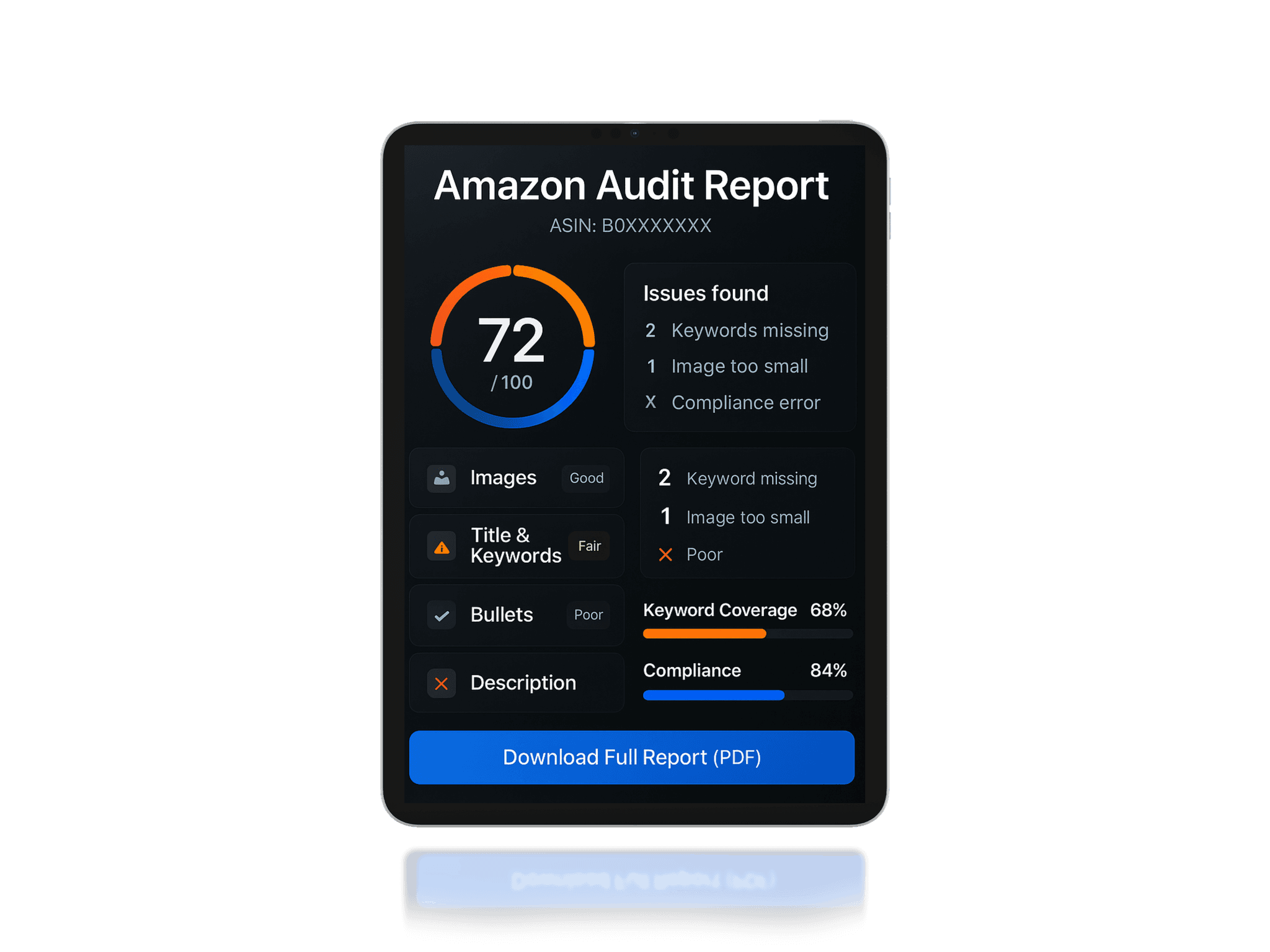 Amazon Audit Report preview